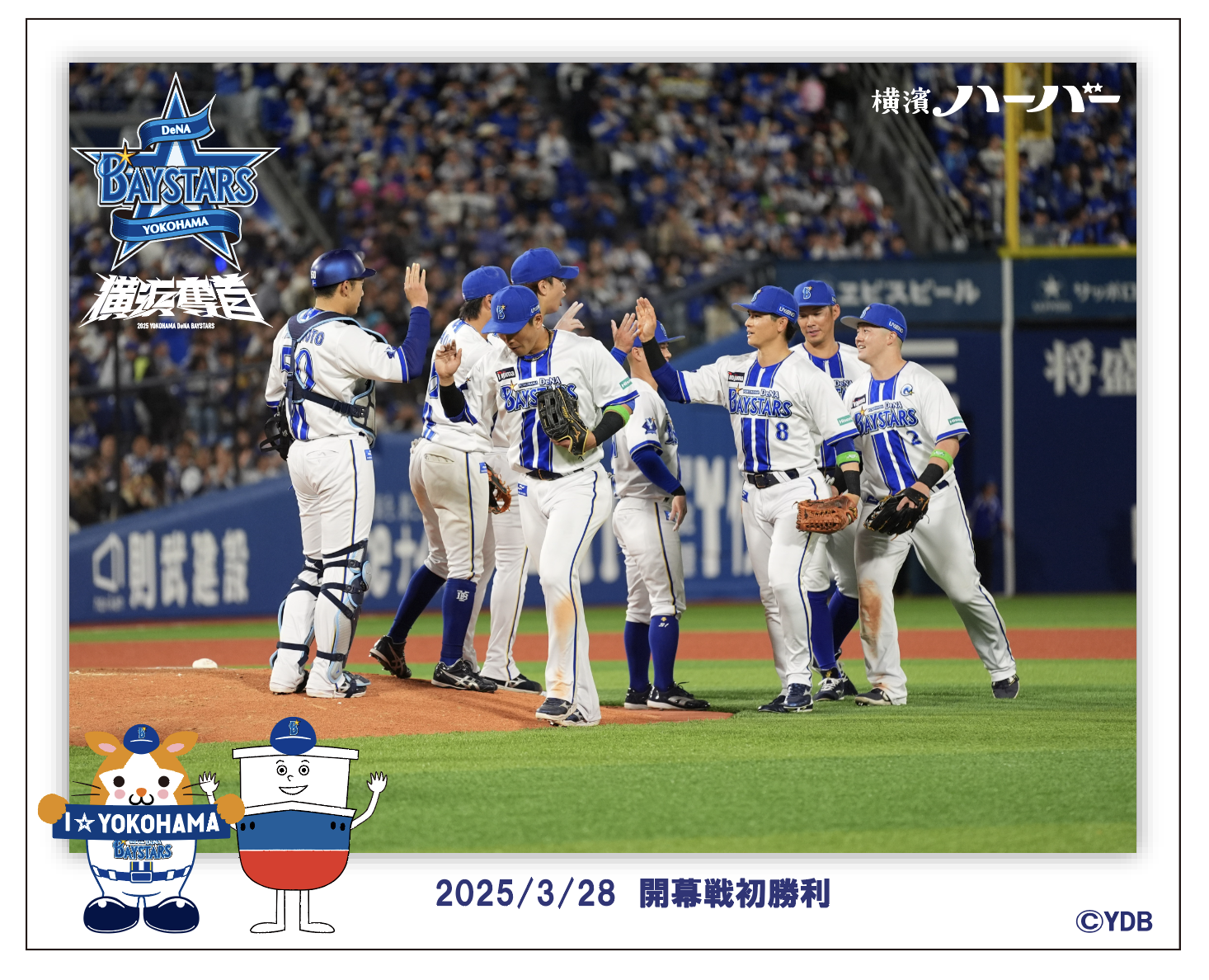 開幕戦初勝利ステッカー入り！ 『横浜DeNAベイスターズ 感動を 