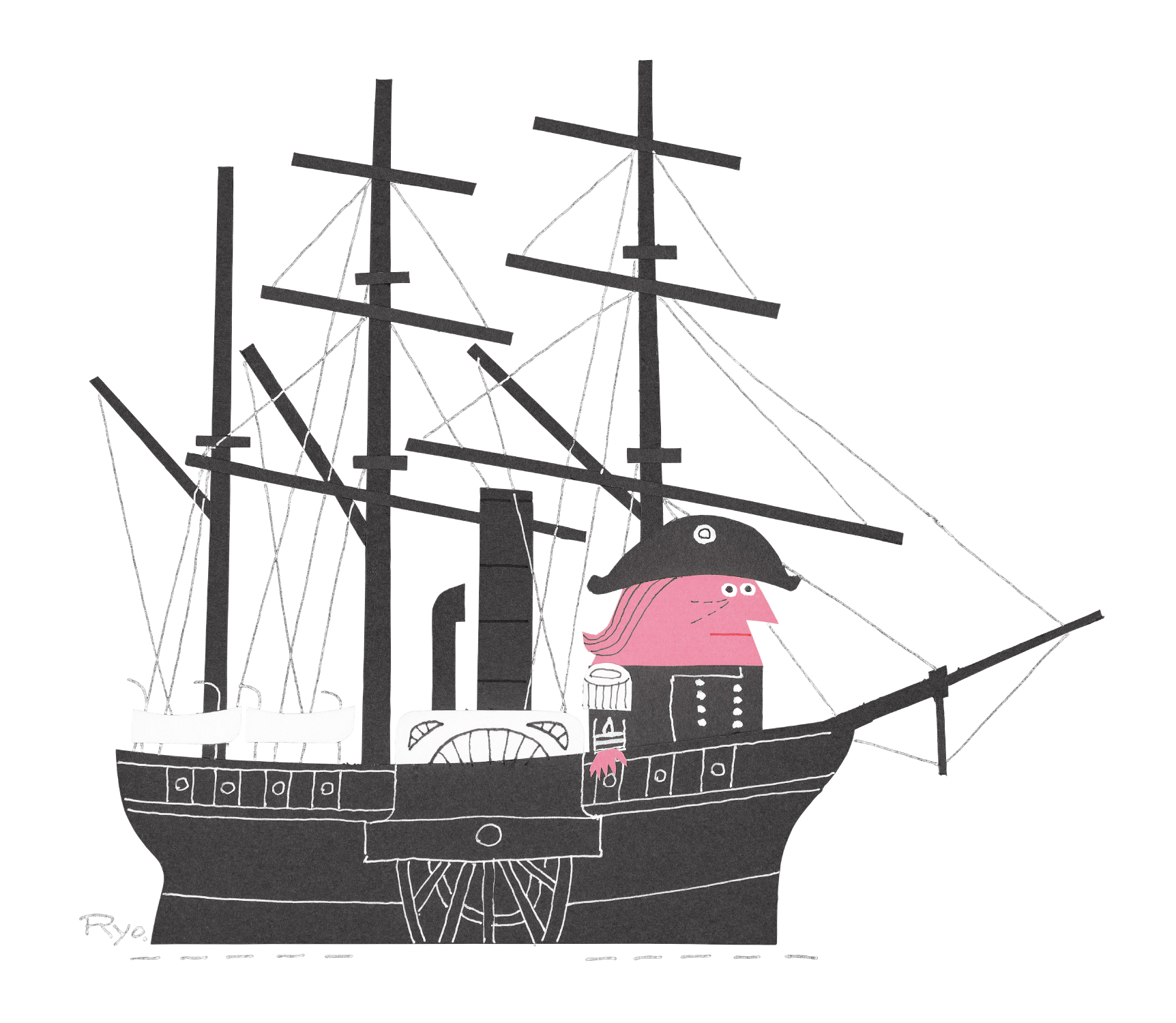 柳原良平画伯の描いたイラスト